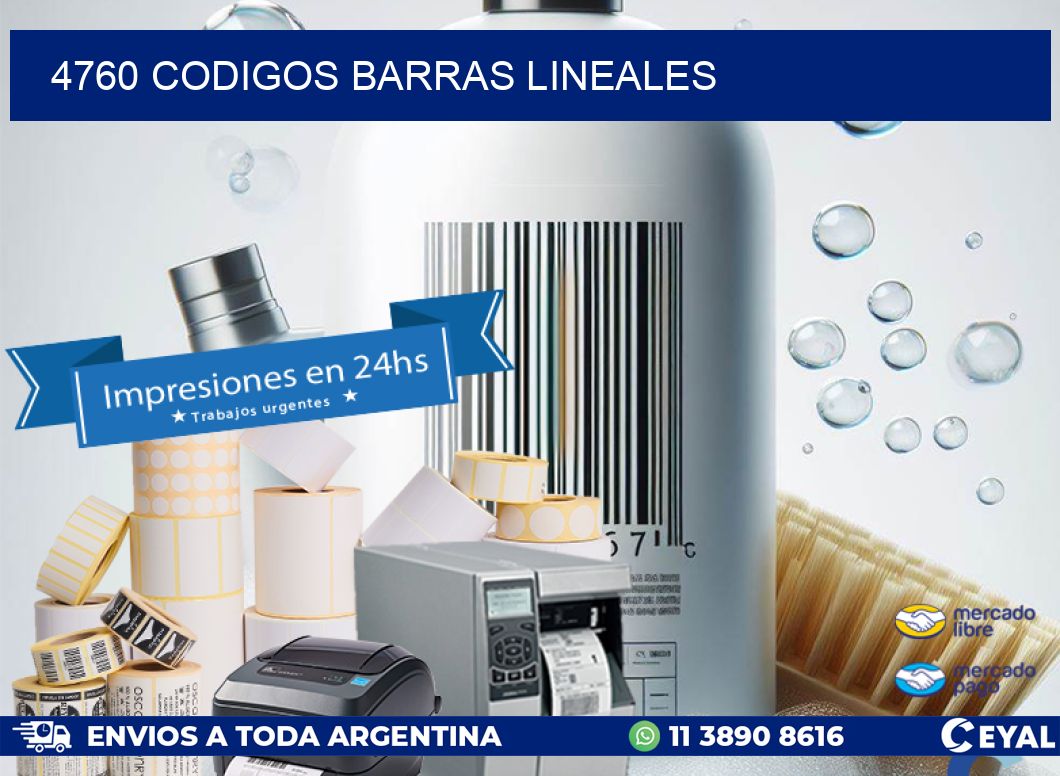 4760 CODIGOS BARRAS LINEALES