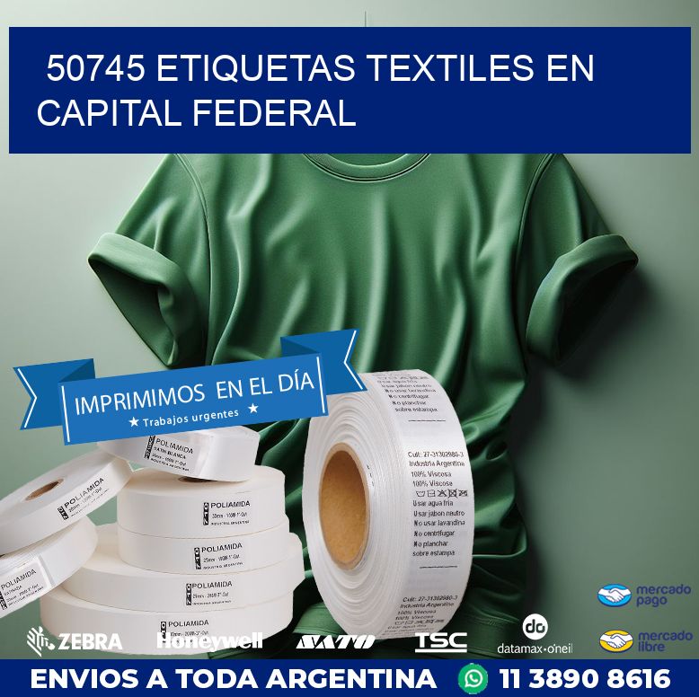 50745 ETIQUETAS TEXTILES EN CAPITAL FEDERAL