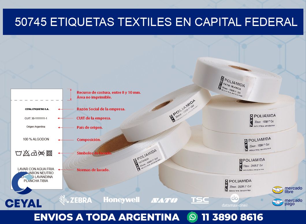 50745 ETIQUETAS TEXTILES EN CAPITAL FEDERAL