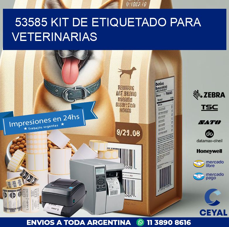 53585 KIT DE ETIQUETADO PARA VETERINARIAS