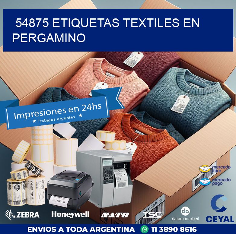 54875 ETIQUETAS TEXTILES EN PERGAMINO