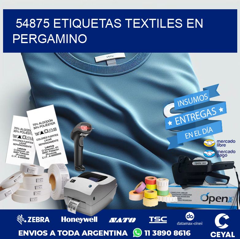 54875 ETIQUETAS TEXTILES EN PERGAMINO