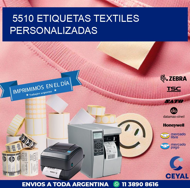 5510 ETIQUETAS TEXTILES PERSONALIZADAS