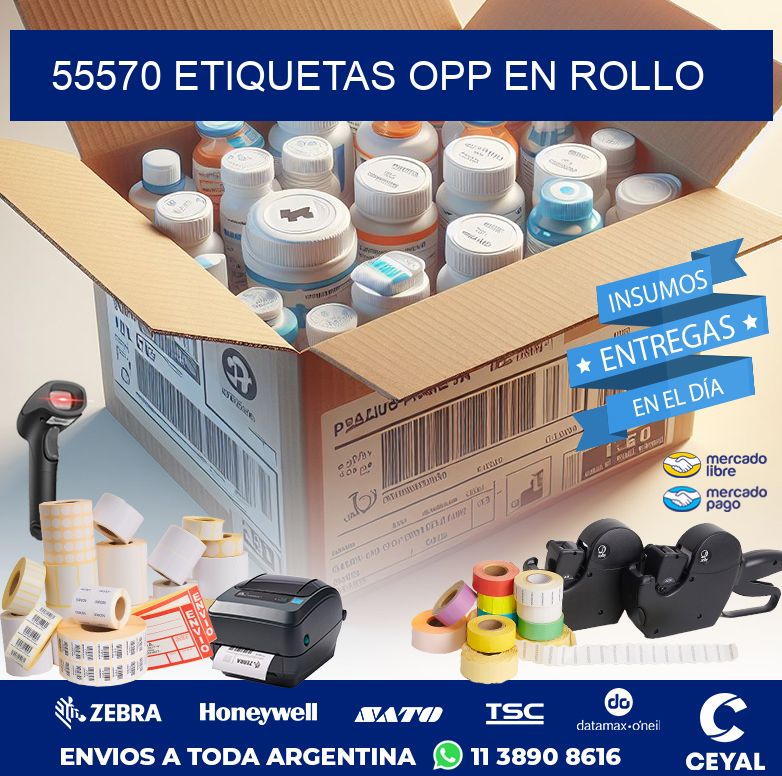 55570 ETIQUETAS OPP EN ROLLO