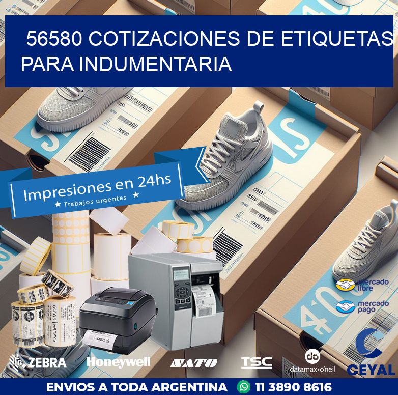 56580 COTIZACIONES DE ETIQUETAS PARA INDUMENTARIA