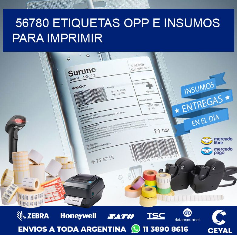 56780 ETIQUETAS OPP E INSUMOS PARA IMPRIMIR
