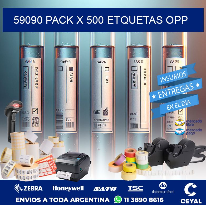 59090 PACK X 500 ETQUETAS OPP