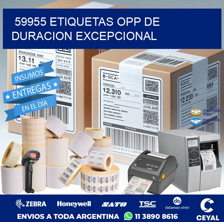 59955 ETIQUETAS OPP DE DURACION EXCEPCIONAL