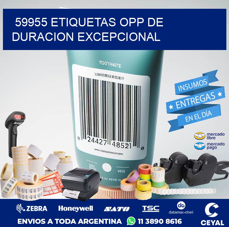 59955 ETIQUETAS OPP DE DURACION EXCEPCIONAL