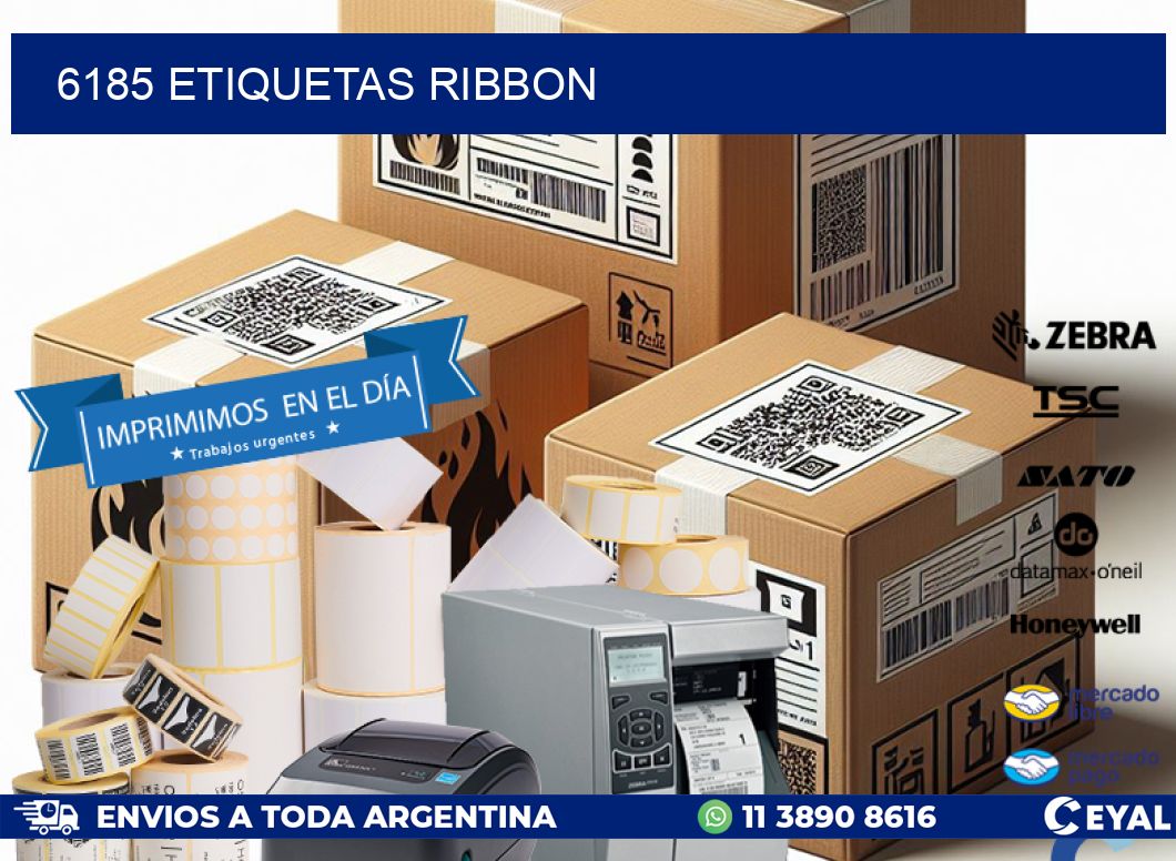 6185 ETIQUETAS RIBBON