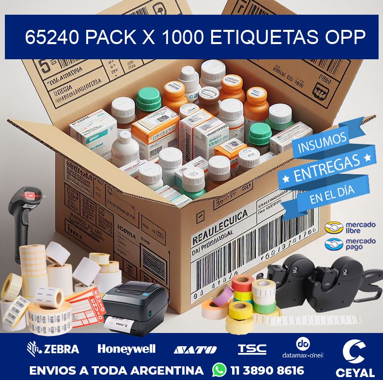 65240 PACK X 1000 ETIQUETAS OPP