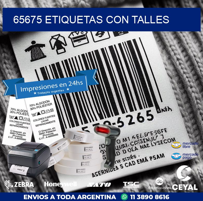 65675 ETIQUETAS CON TALLES