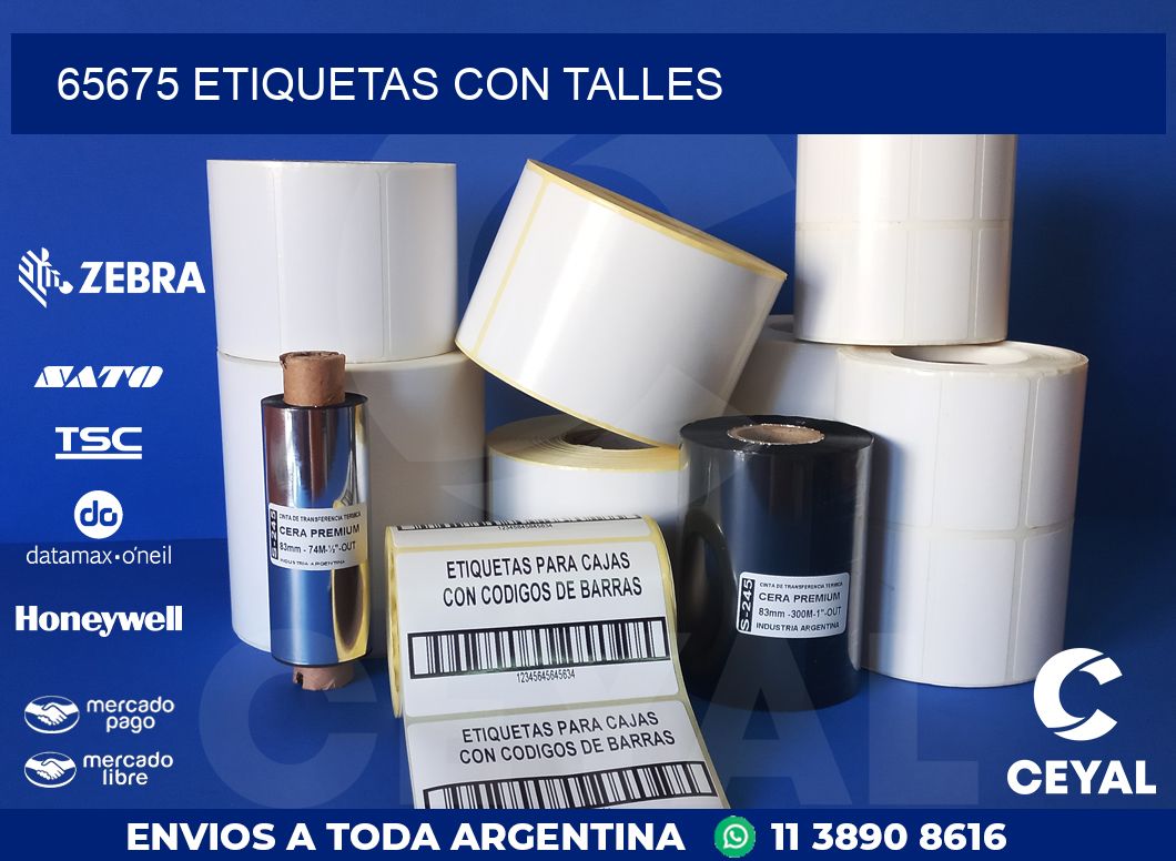 65675 ETIQUETAS CON TALLES
