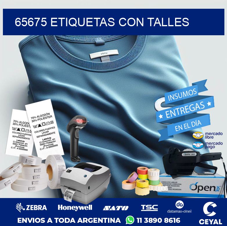 65675 ETIQUETAS CON TALLES