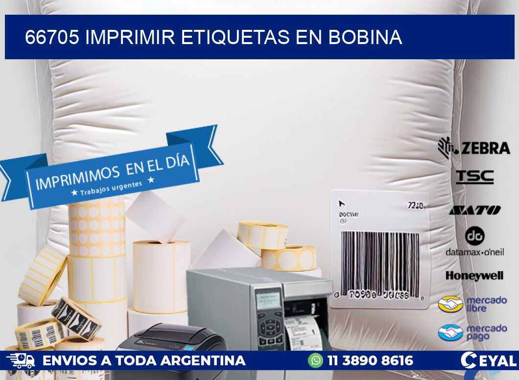 66705 imprimir etiquetas en bobina