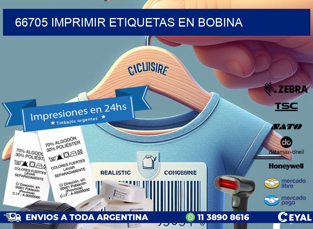 66705 imprimir etiquetas en bobina