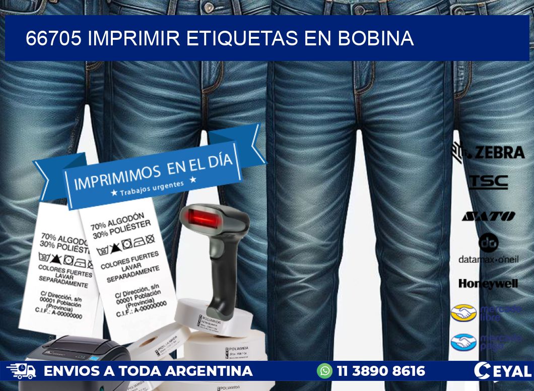 66705 imprimir etiquetas en bobina