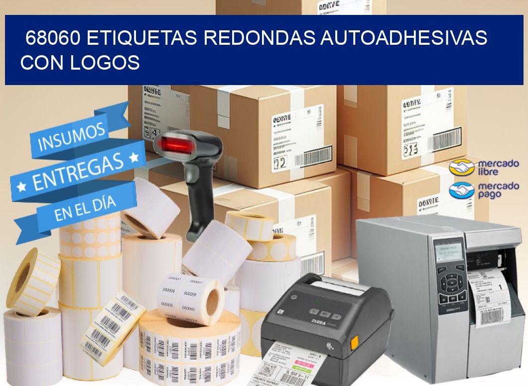 68060 ETIQUETAS REDONDAS AUTOADHESIVAS CON LOGOS