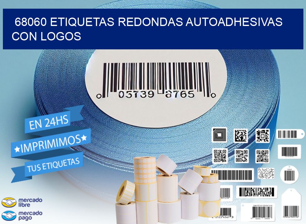 68060 ETIQUETAS REDONDAS AUTOADHESIVAS CON LOGOS