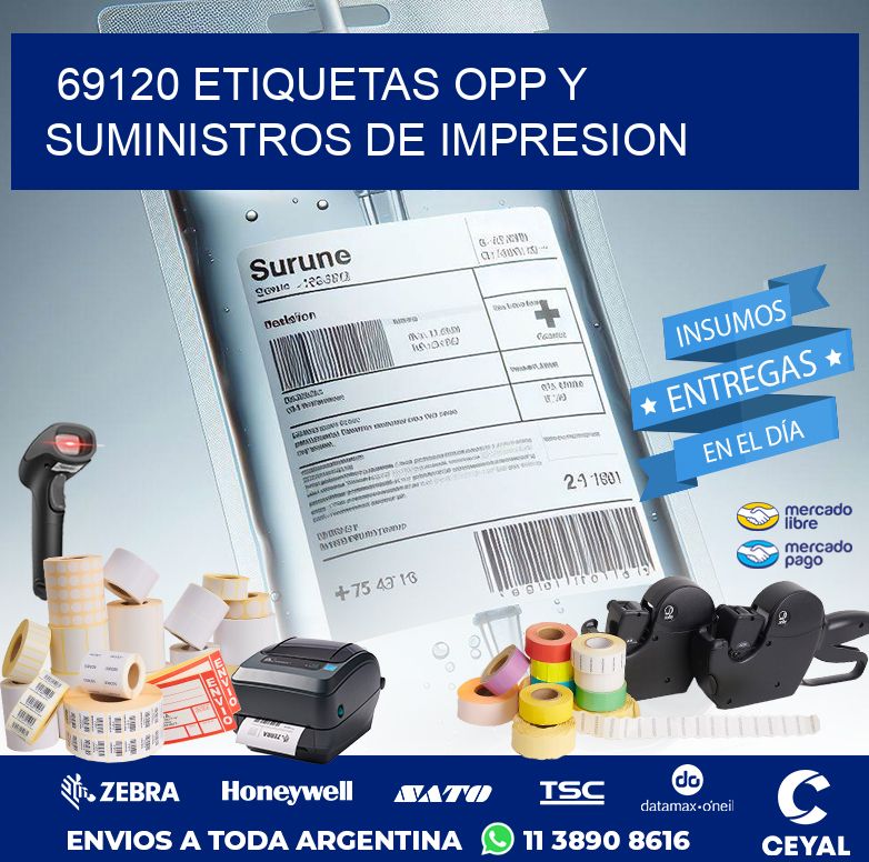 69120 ETIQUETAS OPP Y SUMINISTROS DE IMPRESION