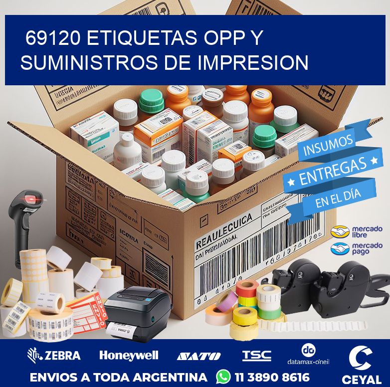 69120 ETIQUETAS OPP Y SUMINISTROS DE IMPRESION