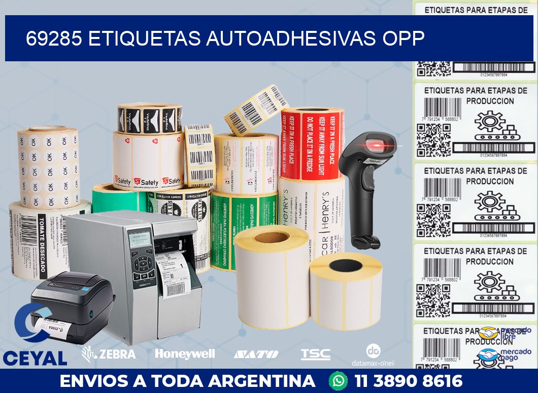 69285 ETIQUETAS AUTOADHESIVAS OPP