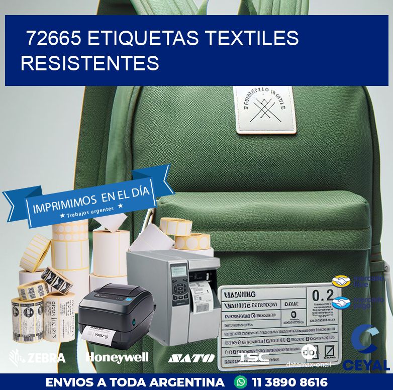 72665 ETIQUETAS TEXTILES RESISTENTES