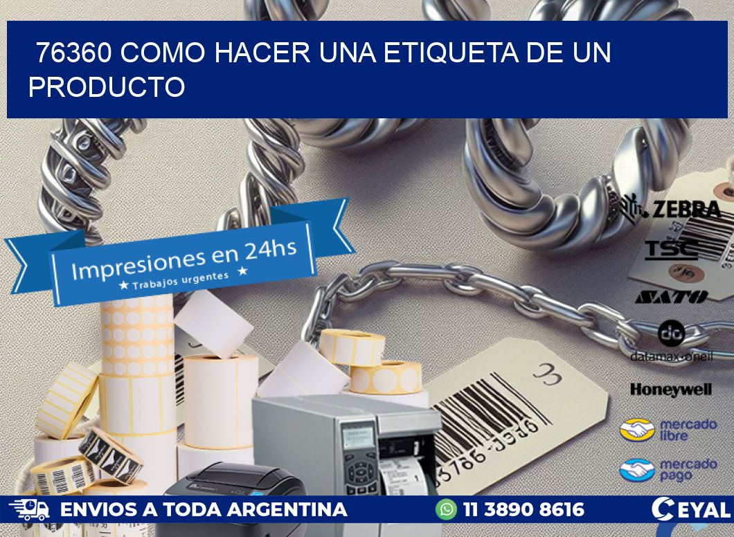 76360 como hacer una etiqueta de un producto