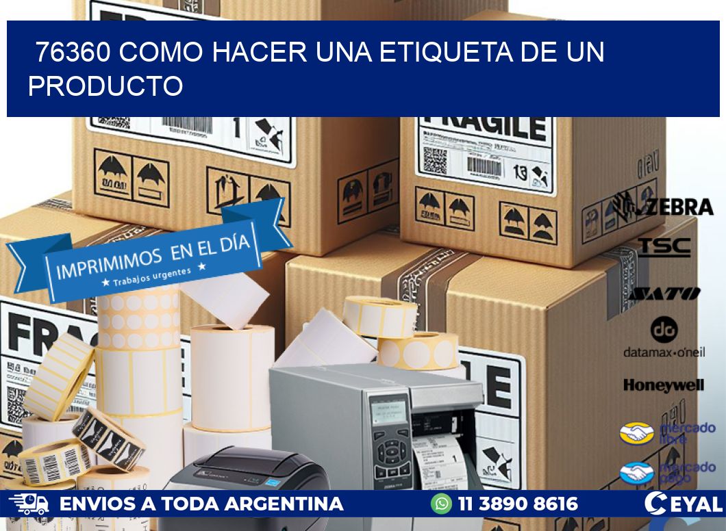 76360 como hacer una etiqueta de un producto
