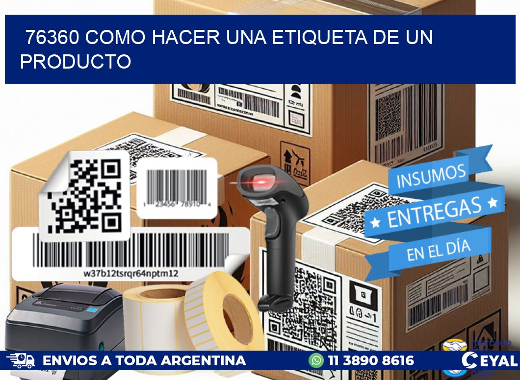 76360 como hacer una etiqueta de un producto