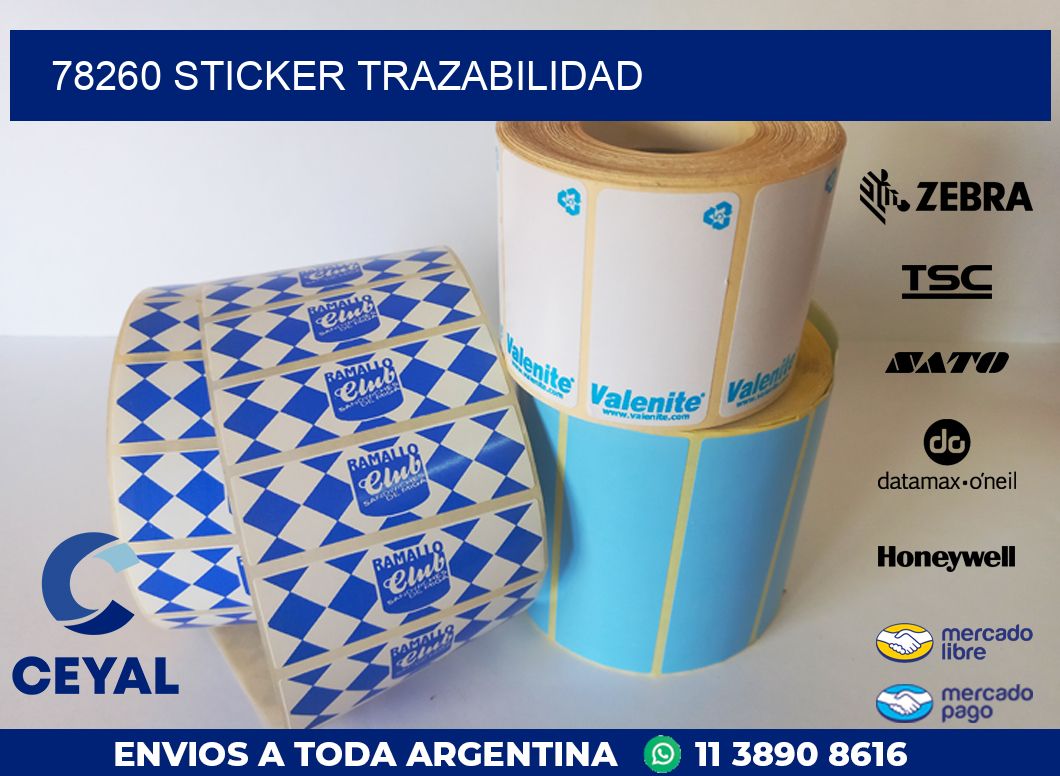 78260 STICKER TRAZABILIDAD