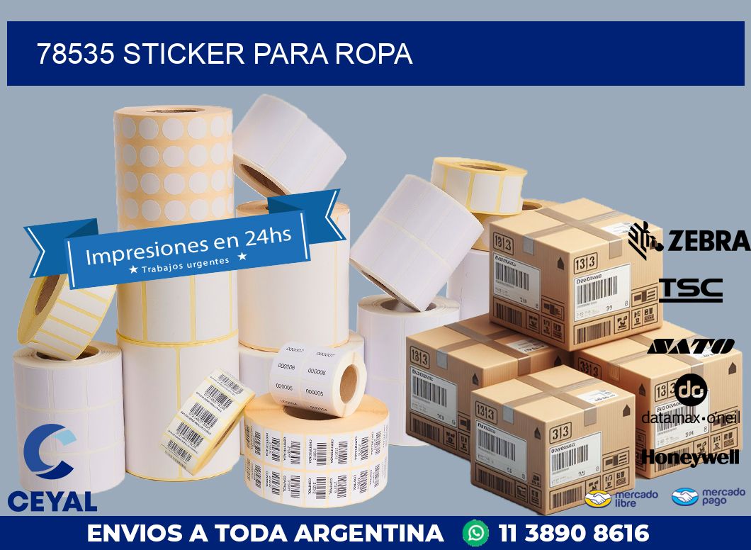 78535 STICKER PARA ROPA