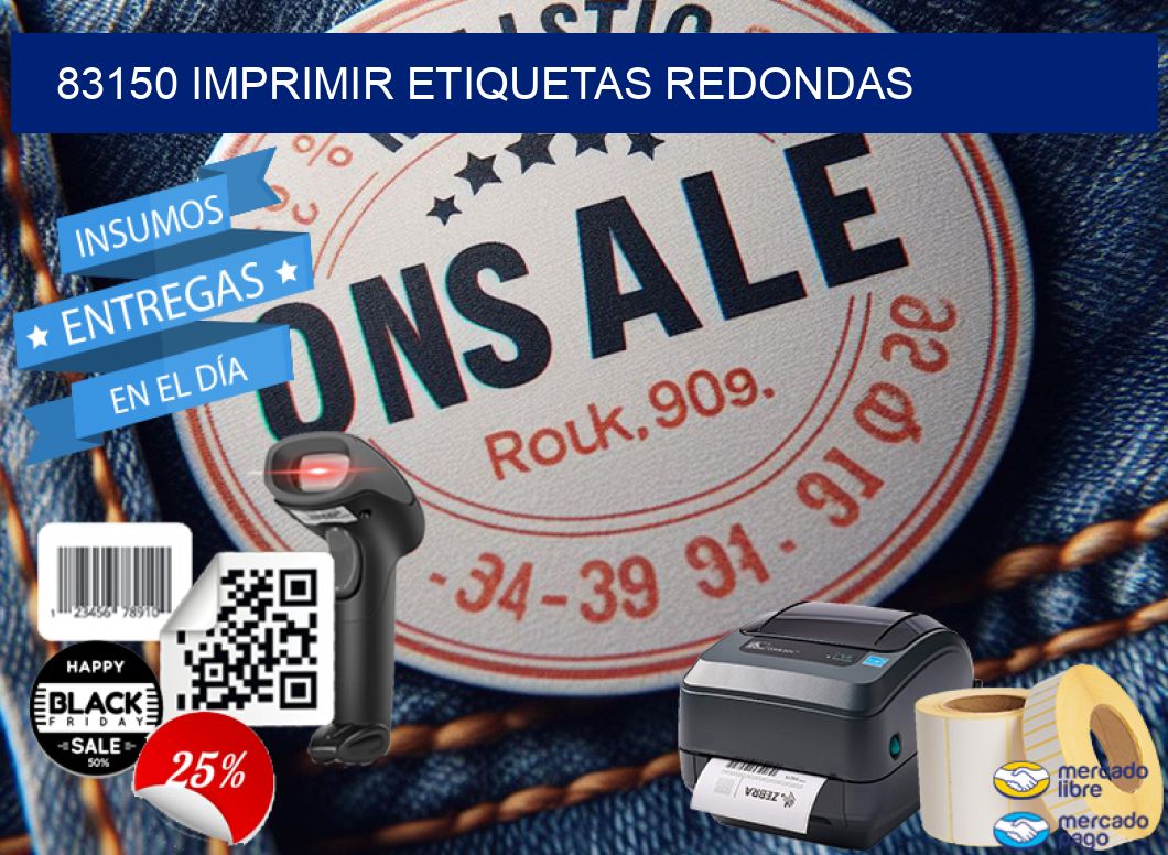 83150 IMPRIMIR ETIQUETAS REDONDAS