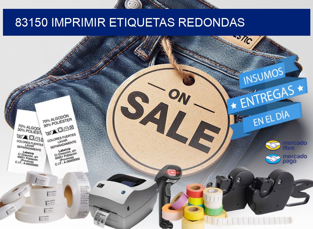 83150 IMPRIMIR ETIQUETAS REDONDAS