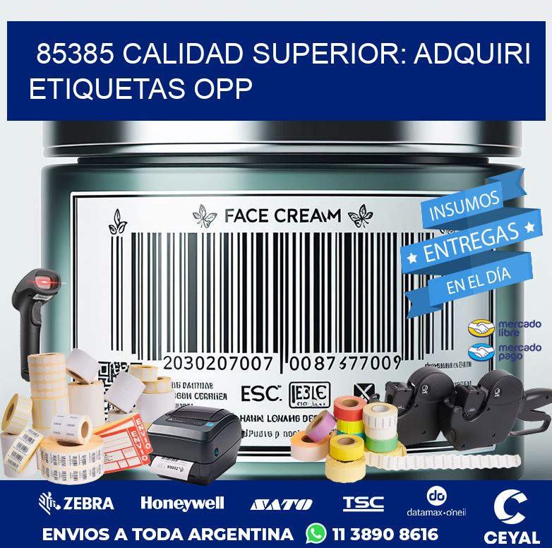 85385 CALIDAD SUPERIOR: ADQUIRI ETIQUETAS OPP
