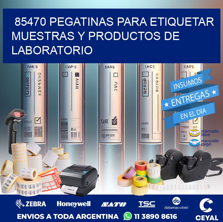 85470 PEGATINAS PARA ETIQUETAR MUESTRAS Y PRODUCTOS DE LABORATORIO