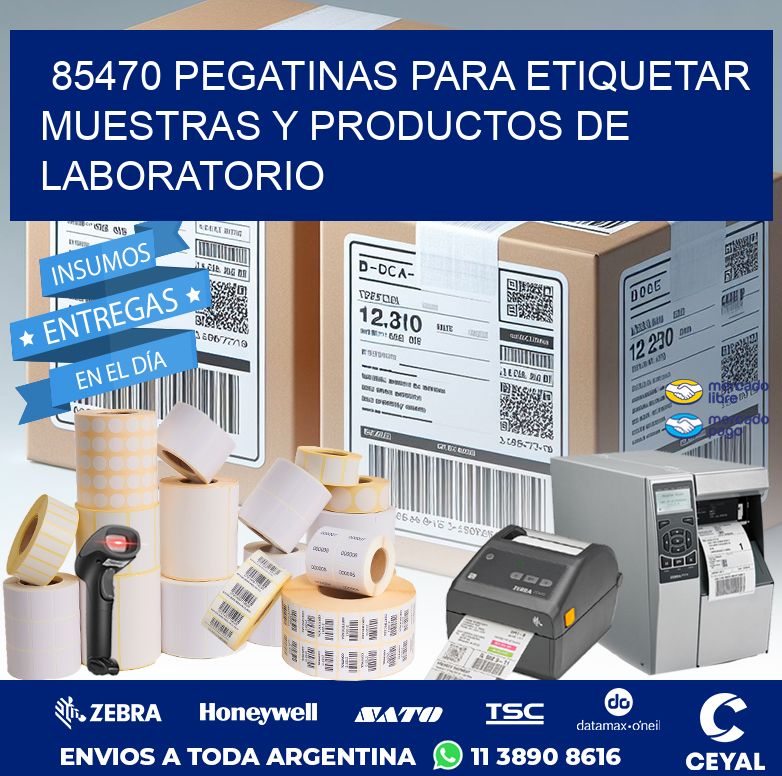 85470 PEGATINAS PARA ETIQUETAR MUESTRAS Y PRODUCTOS DE LABORATORIO