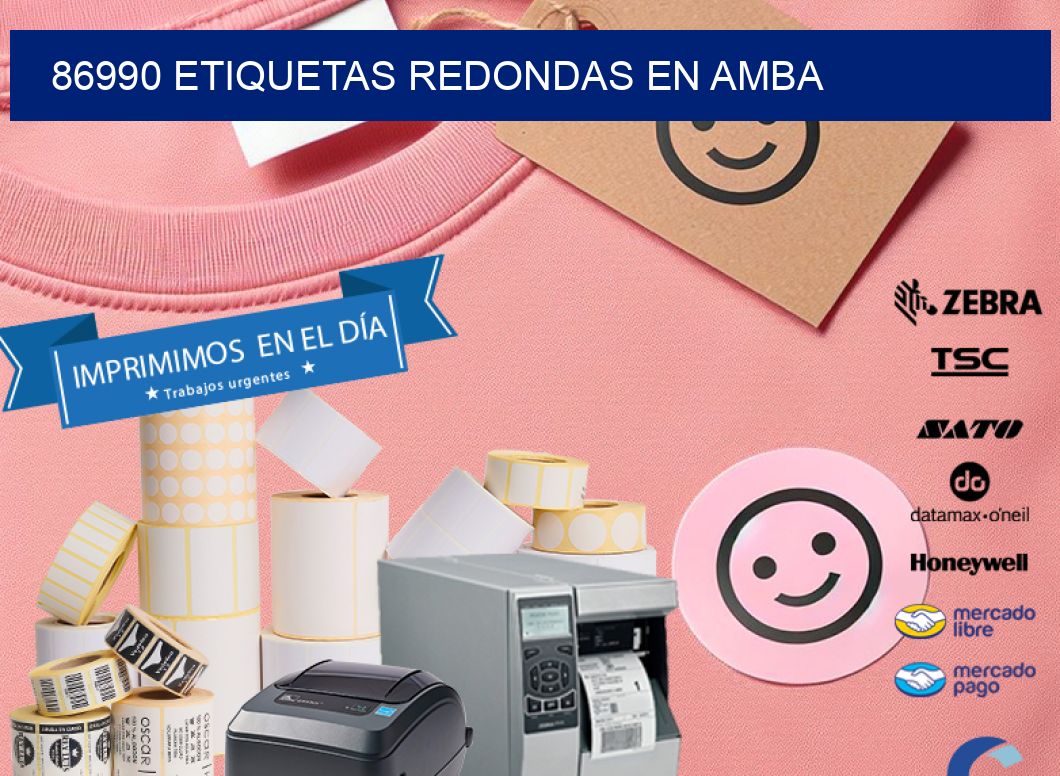 86990 ETIQUETAS REDONDAS EN AMBA