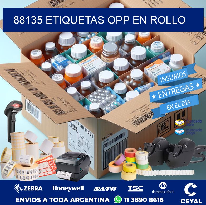 88135 ETIQUETAS OPP EN ROLLO