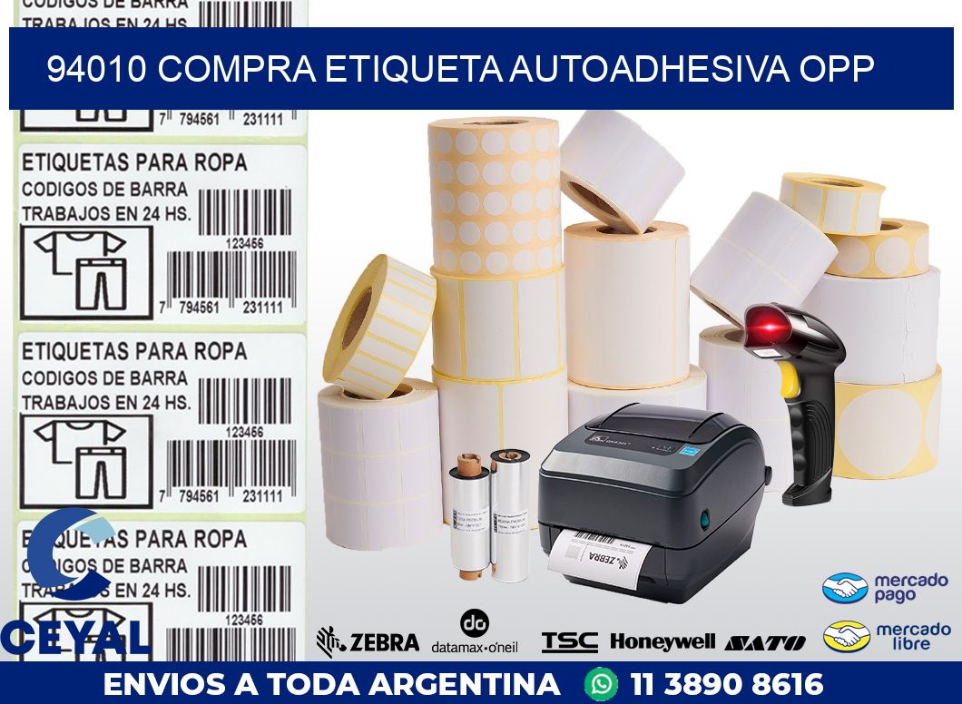 94010 COMPRA ETIQUETA AUTOADHESIVA OPP