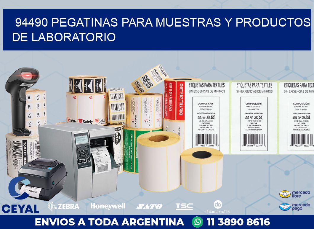 94490 PEGATINAS PARA MUESTRAS Y PRODUCTOS DE LABORATORIO