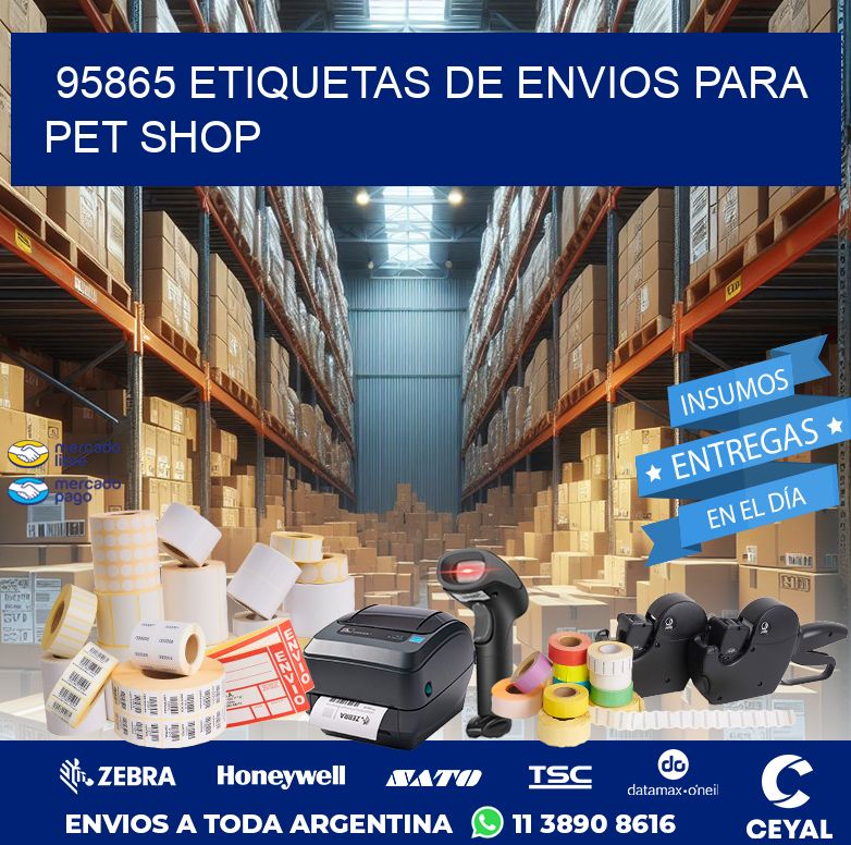 95865 ETIQUETAS DE ENVIOS PARA PET SHOP