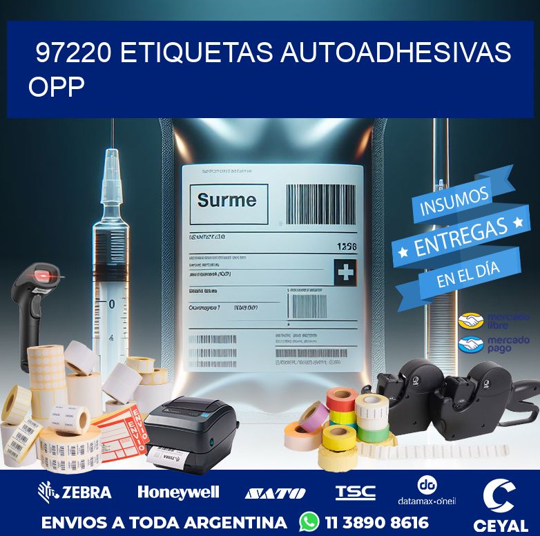 97220 ETIQUETAS AUTOADHESIVAS OPP