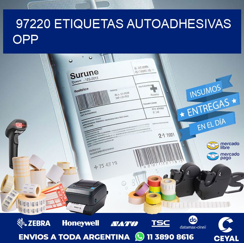97220 ETIQUETAS AUTOADHESIVAS OPP