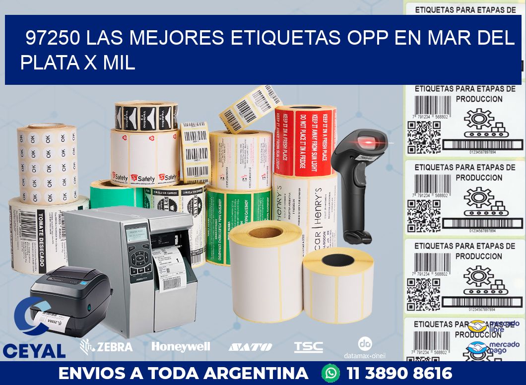 97250 LAS MEJORES ETIQUETAS OPP EN MAR DEL PLATA X MIL