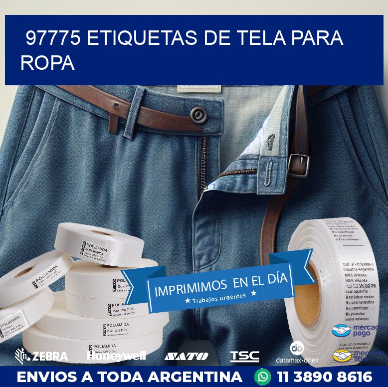 97775 ETIQUETAS DE TELA PARA ROPA