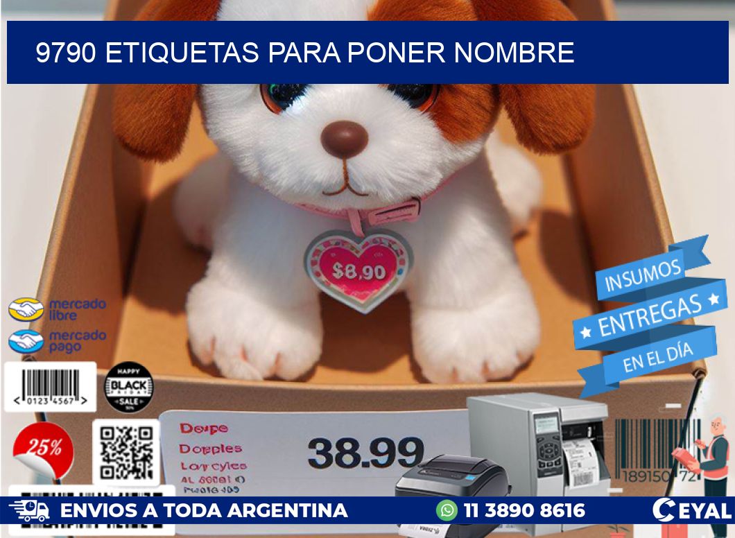9790 ETIQUETAS PARA PONER NOMBRE