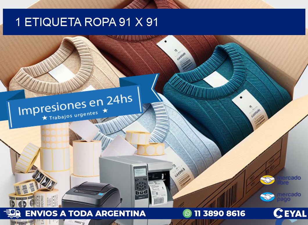 1 ETIQUETA ROPA 91 x 91