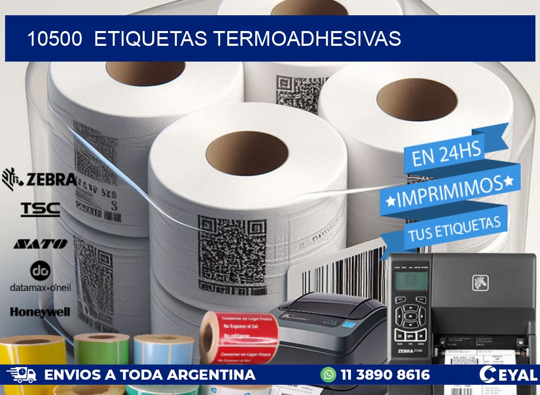 10500 ETIQUETAS TERMOADHESIVAS