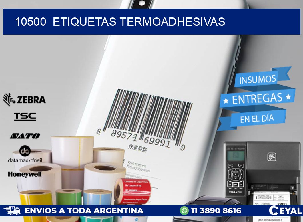 10500 ETIQUETAS TERMOADHESIVAS